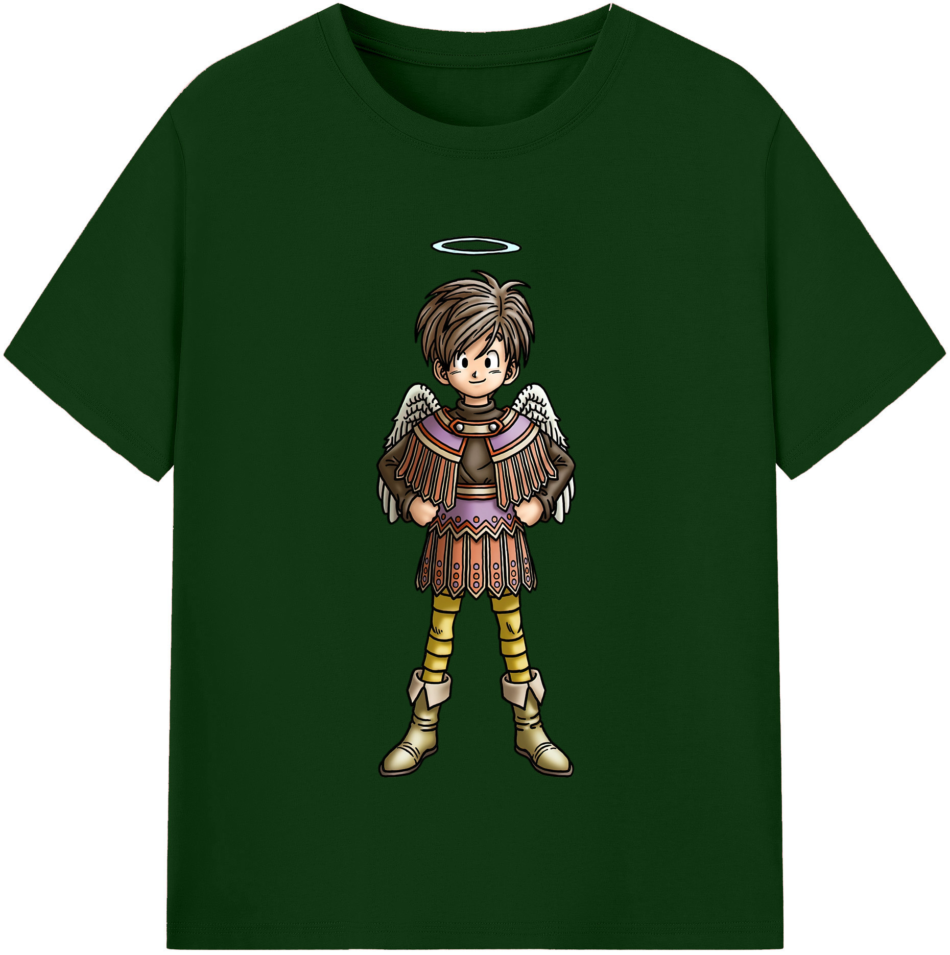 （画像用） ドラゴンクエスト Doragon Kuesuto Dragon Quest 綿100％半袖Tシャツ（フロントプリント）